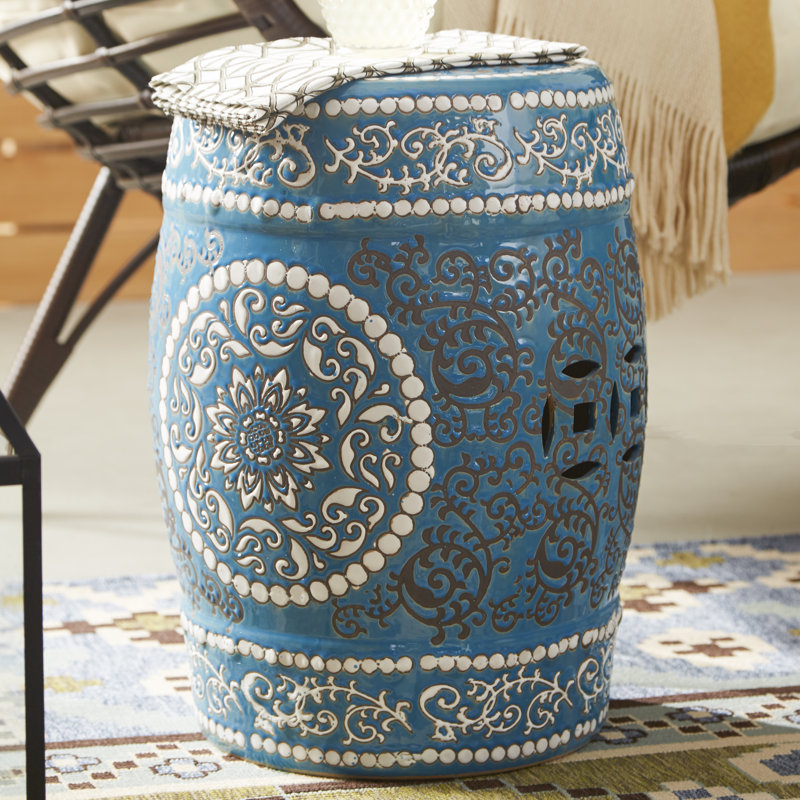 Oriental Furniture Medallion Porcelain Garden Stool & Reviews Wayfair